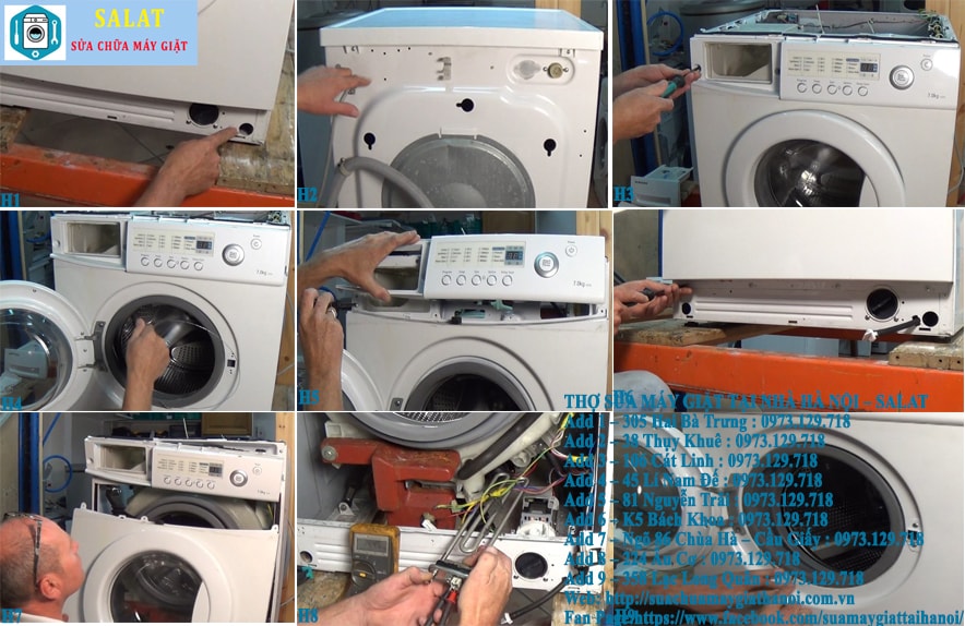 Cách khắc phục và sửa máy giặt báo lỗi TE hoặc HE lỗi cảm biến nhiệt 