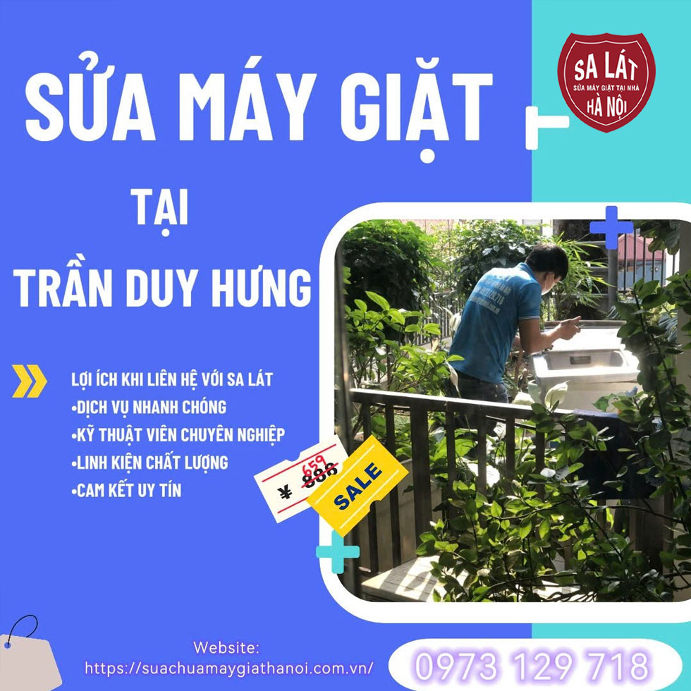 Sửa Máy Giặt Tại Trần Duy Hưng – Nhanh & Rẻ 📞 0973 129 718