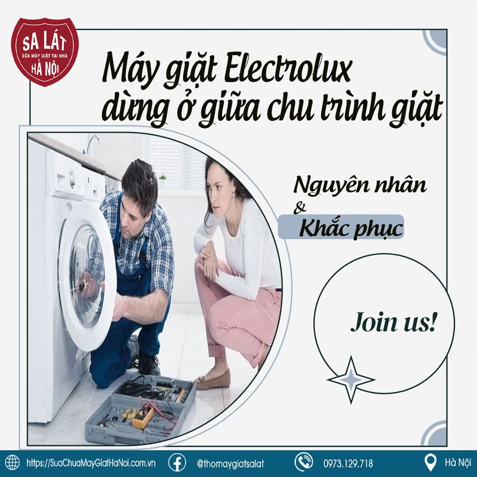 Máy Giặt Electrolux Dừng Ở Giữa Chu Trình Giặt? Phải Làm Sao?