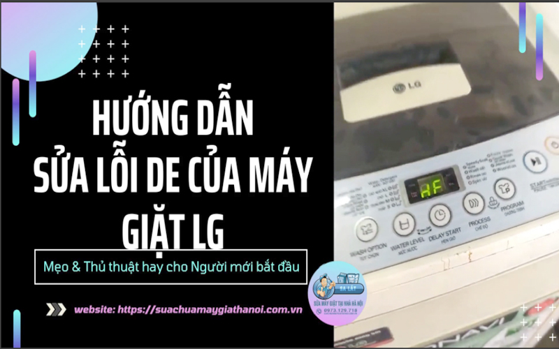 Sửa máy giặt LG báo lỗi dE