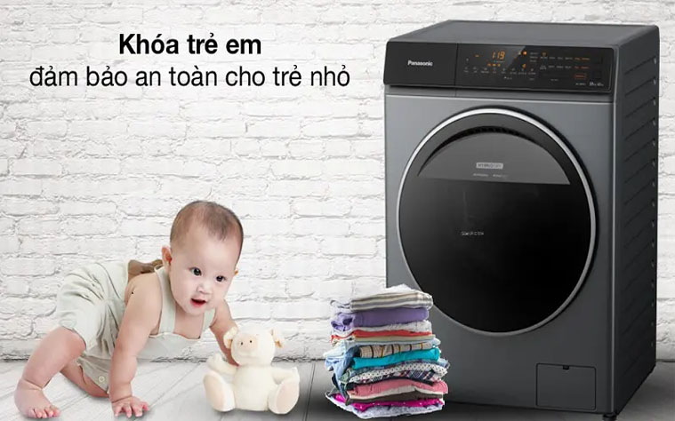 Chế độ an toàn cho trẻ em ở máy giặt panasonic