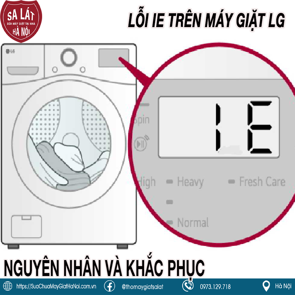 Lỗi IE Trên Máy Giặt LG ✔️ [SỬA NHANH CHỈ VỚI 5 PHÚT]