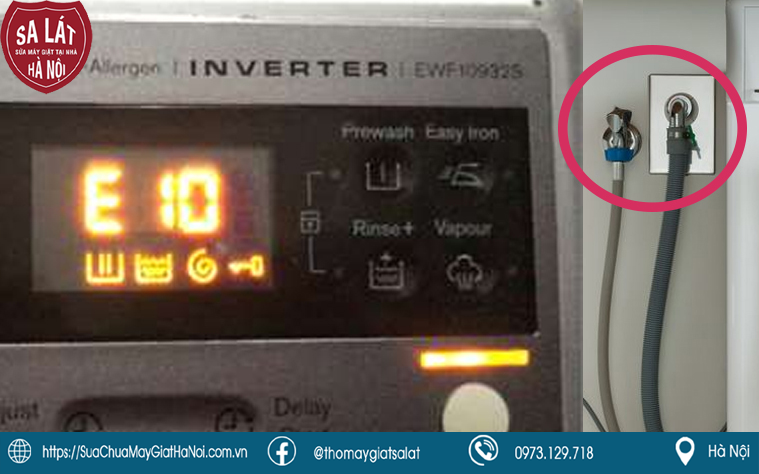 Biểu hiện của máy giặt Electrolux lỗi E10