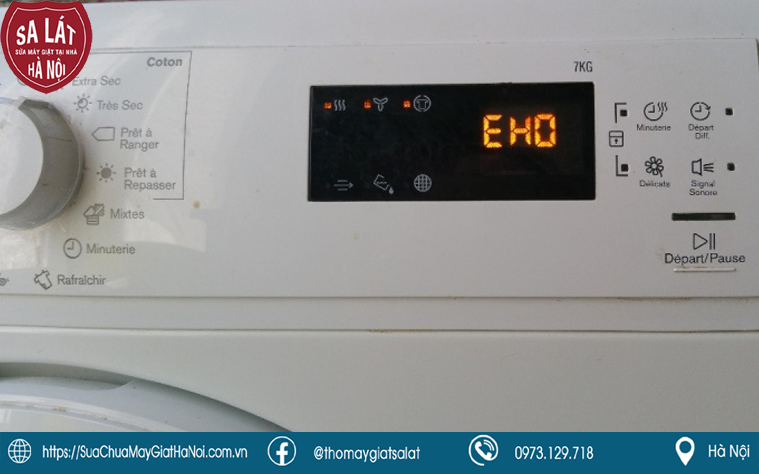 máy giặt Electrolux báo lỗi EHO 