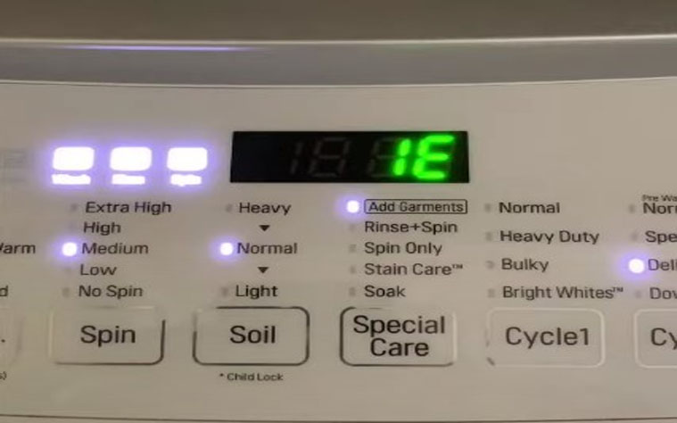 Máy giặt LG báo lỗi IE là gì ?