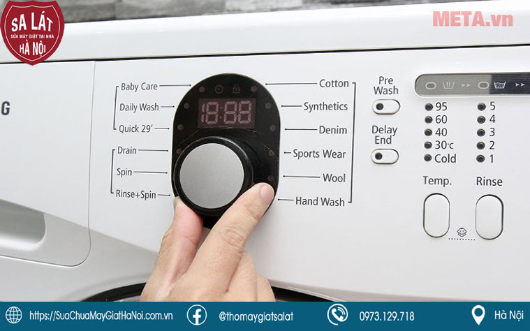Hệ thống điều khiển là một trong những nguyên nhân gây ra lỗi 8e trên máy giặt samsung