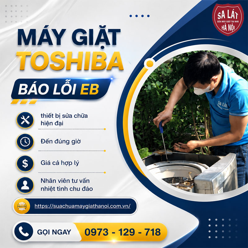 Máy Giặt Toshiba Báo Lỗi EB: Sửa Lỗi Nhanh Trong 5 Phút Tại Nhà!🧺