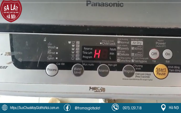 Máy giặt Panasonic báo lỗi H01 là gì?