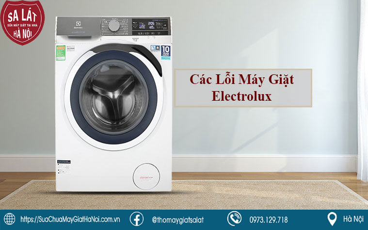 Các lỗi thường gặp ở máy giặt Electrolux