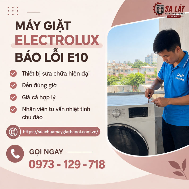 Máy Giặt Electrolux Báo Lỗi E10: Nguyên Nhân & Cách Khắc Phục Triệt Để Tại Nhà 🏠