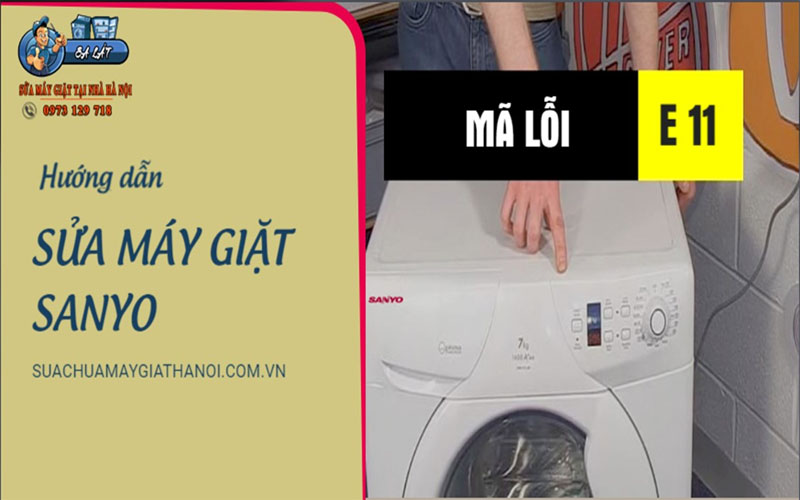 Máy giặt Sanyo báo lỗi E11