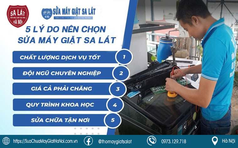 Sửa máy giặt Samsung tại Thanh Xuân - Lý do nên lựa chọn Sa Lát