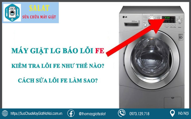 Máy giặt LG báo lỗi FE là gì?