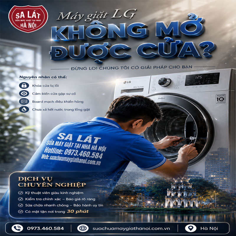 Máy Giặt LG Không Mở được Cửa: Cách Khắc Phục Trong 5s!