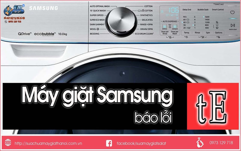 Lỗi TE hoặc HE ở máy giặt Samsung