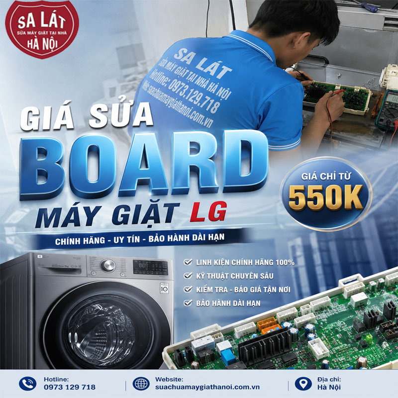 Giá Sửa Board Máy Giặt LG 🛠️ Giá Sửa Chính Hãng