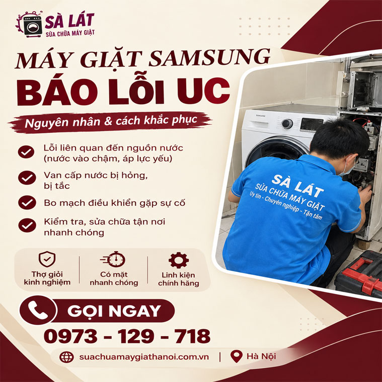 Máy Giặt Samsung Báo Lỗi UC? Giải Pháp Siêu Tốc!