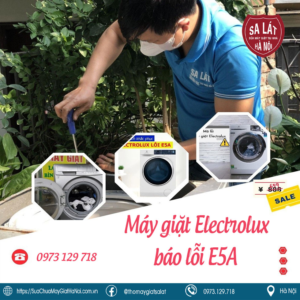 Máy Giặt Electrolux Lỗi E5A 🛠️ Cách Sửa Nhanh & Hiệu Quả