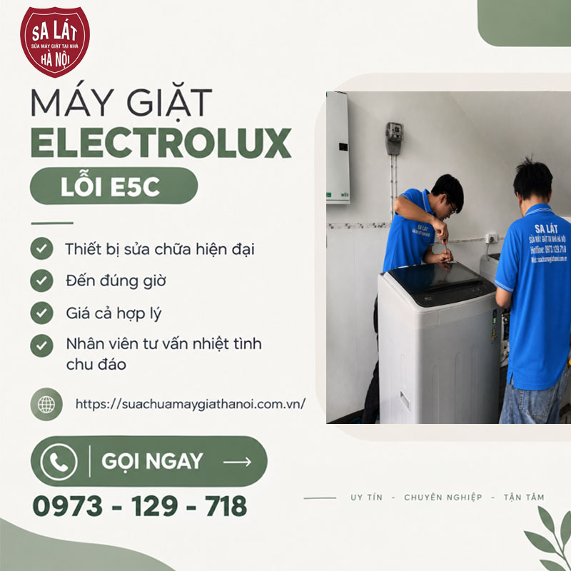 🛠️ Máy Giặt Electrolux Lỗi E5C Là Gì? Nguyên Nhân Và Cách Xử Lý Từ Chuyên Gia