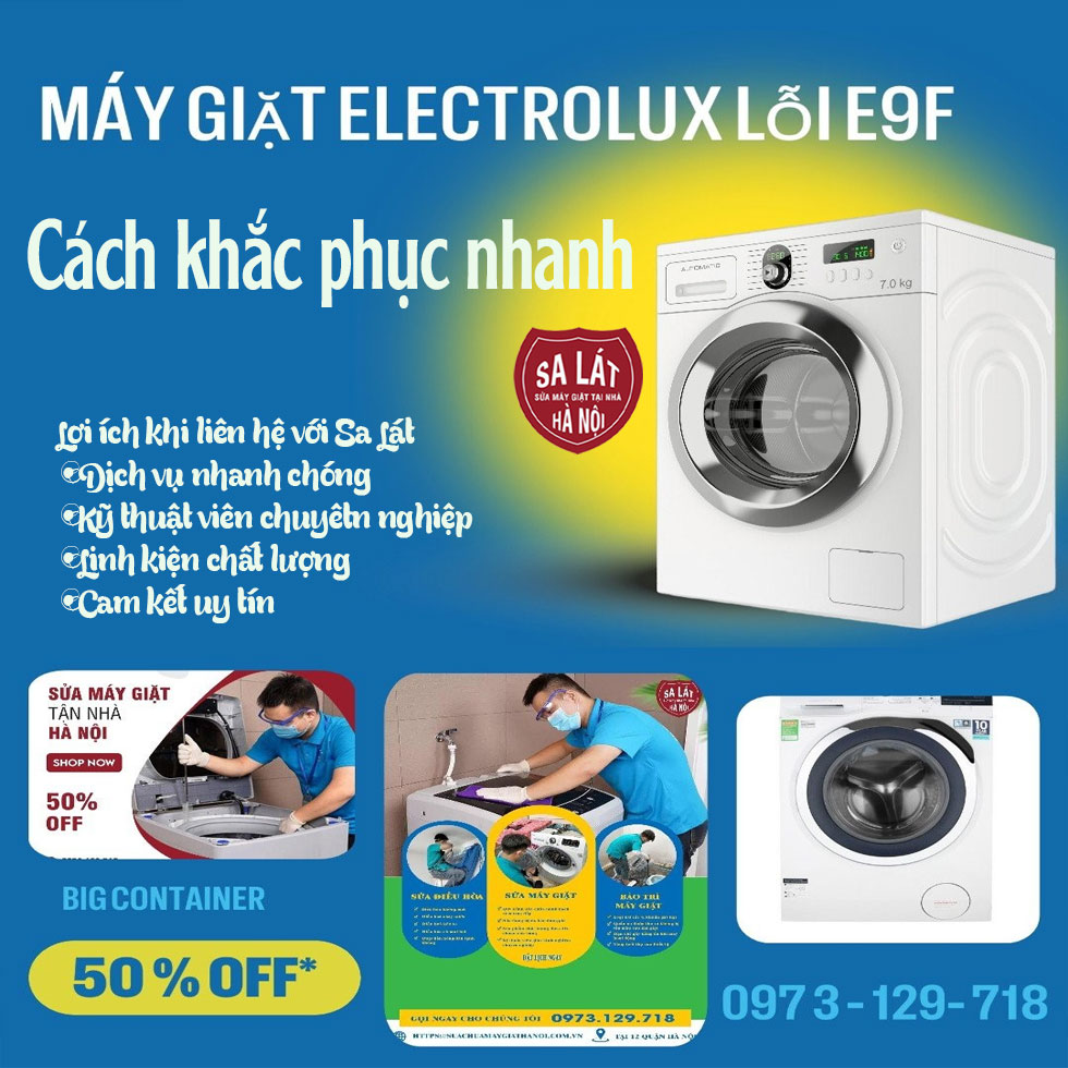 Máy Giặt Electrolux Lỗi E9F: Mẹo Khắc Phục Triệt để!