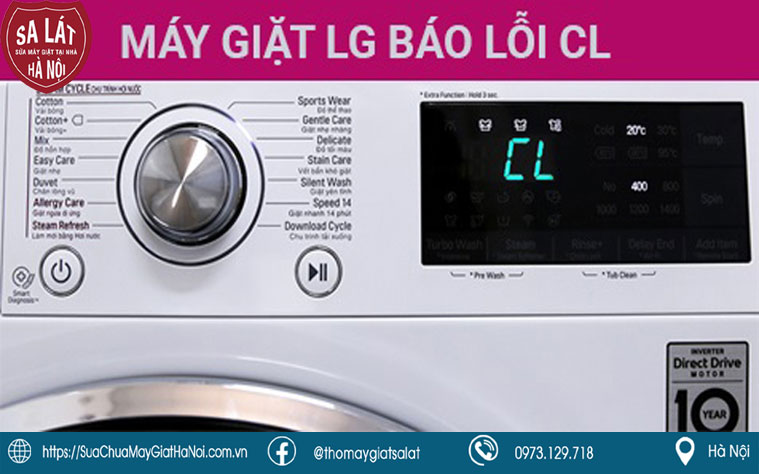 Máy giặt LG báo lỗi CL (Child Lock) là gì?