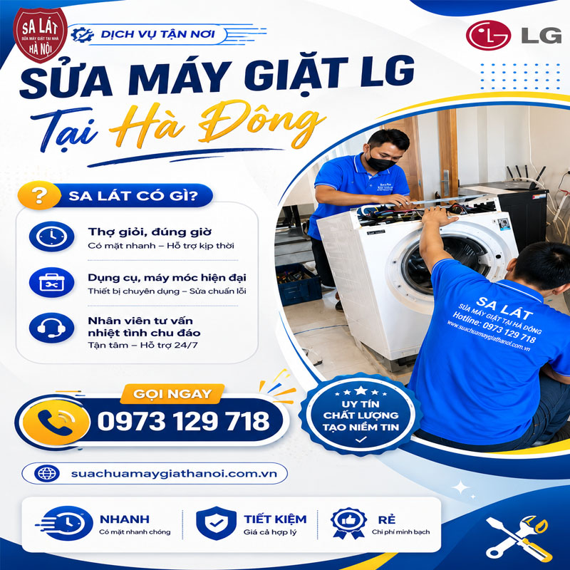 🛠️ Sửa Máy Giặt LG Tại Hà Đông: Dịch Vụ Tại Nhà Nhanh Chóng, Giá Rẻ, Uy Tín Số 1 🌟