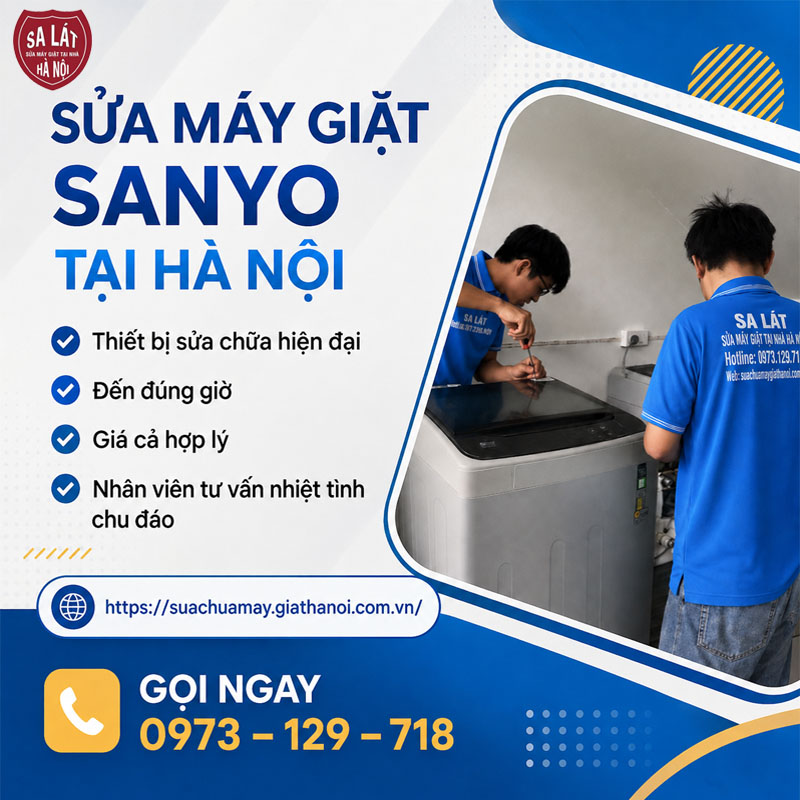 🛠️ Sửa Máy Giặt Sanyo Tại Hà Nội – Dịch Vụ Tại Nhà Uy Tín, Linh Kiện Chính Hãng 🌟