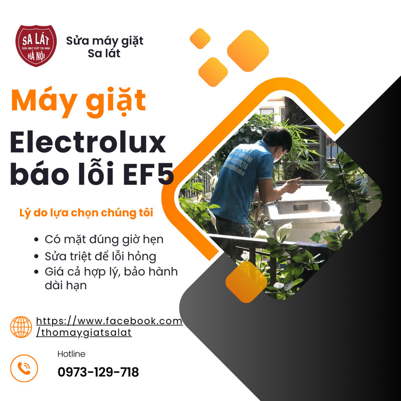 Máy Giặt ELectrolux Báo Lỗi EF5: Cách Xử Lý Tại Nhà Nhanh Chóng !