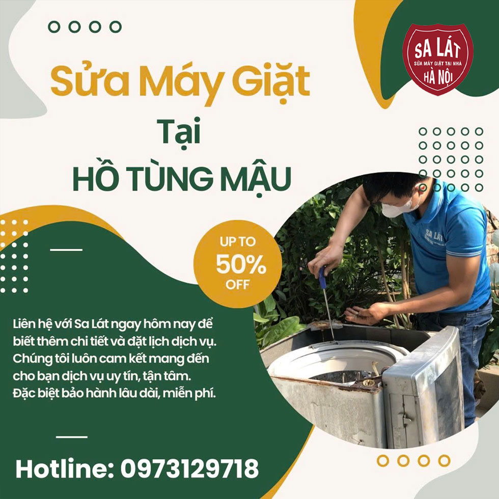 Sửa Máy Giặt Tại Hồ Tùng Mậu Rẻ, Chất Lượng🏡