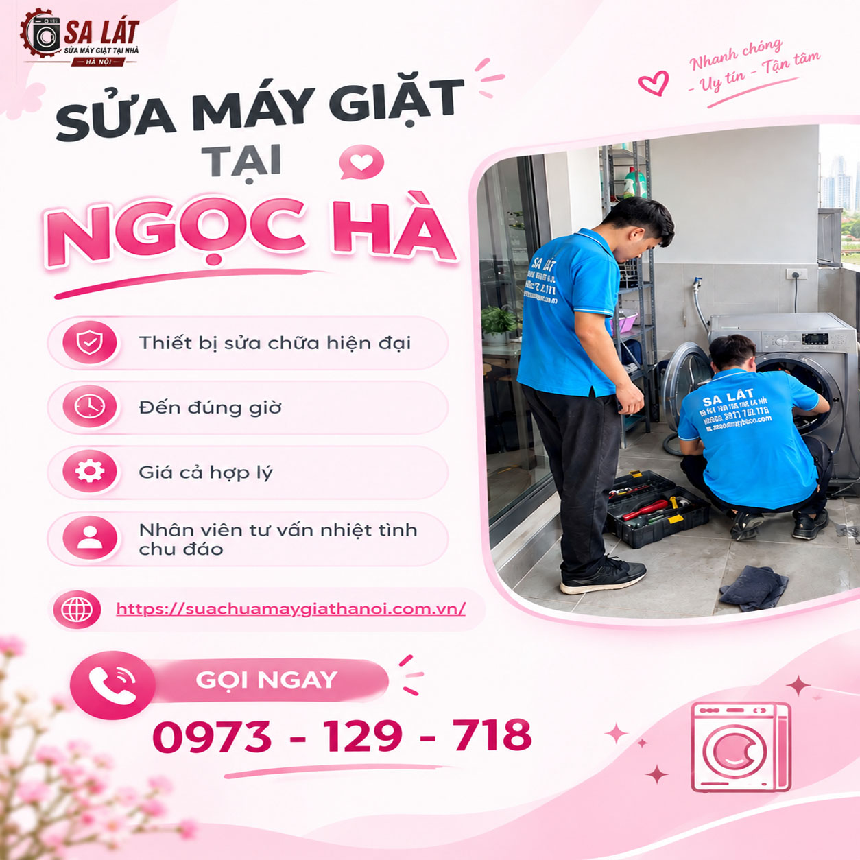 Dịch Vụ Sửa Máy Giặt Tại Ngọc Hà Nhanh Chóng, Uy Tín – Điện Máy Sa Lát