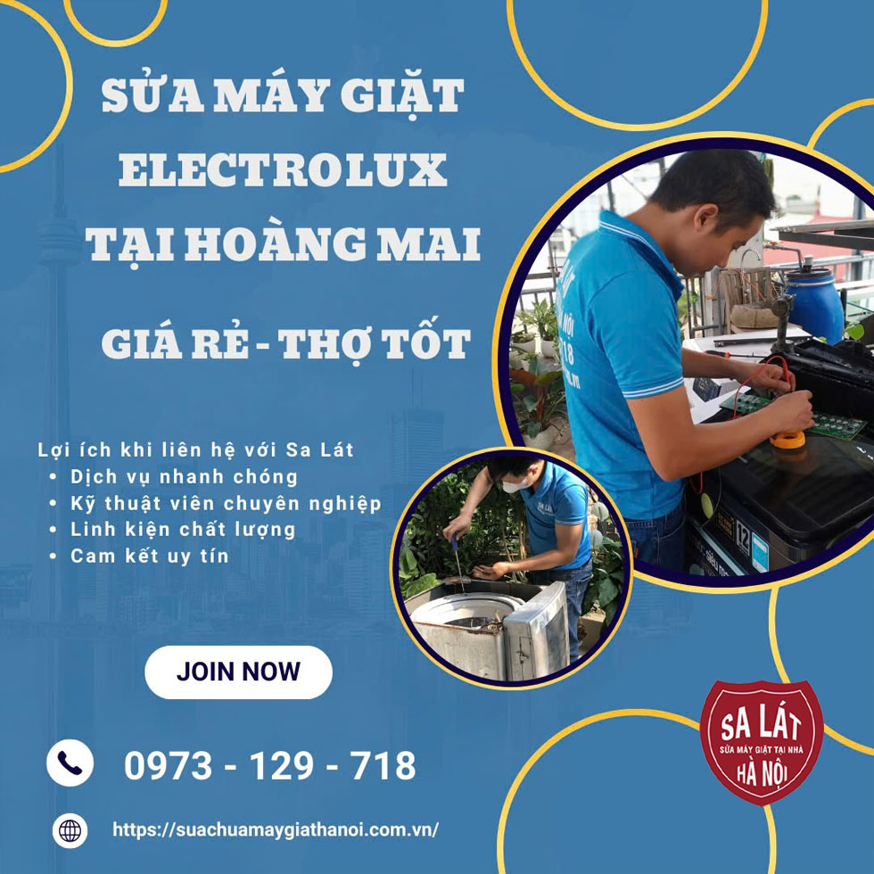 Sửa Máy Giặt Electrolux Tại Hoàng Mai  Tiết Kiệm 50% Chi Phí!