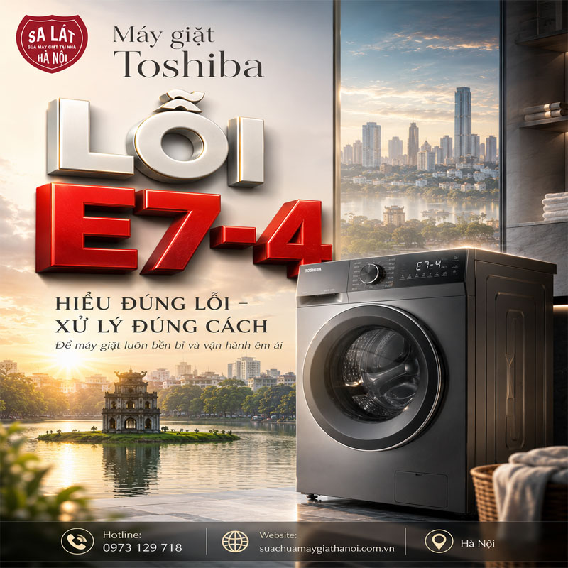 Máy Giặt Toshiba Báo Lỗi E7-4 🚨bí Kíp Sửa Chữa Hiệu Quả 100%