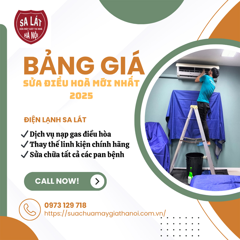 Bảng Giá Sửa điều Hòa Mới Nhất 2025 – Chỉ Từ 150K