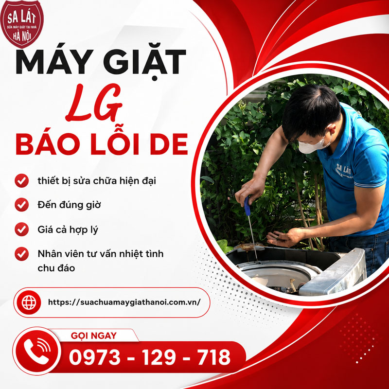 Máy Giặt LG Báo Lỗi DE: Cách Sửa đơn Giản Tại Nhà