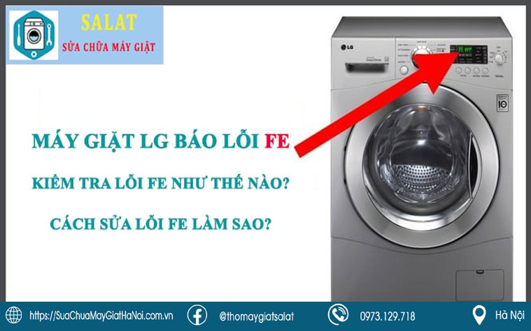 Máy giặt LG báo lỗi FE 