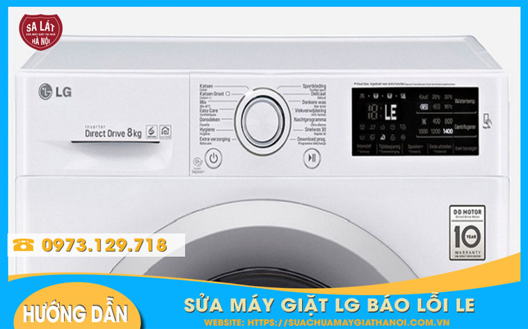 Hướng dẫn kiểm tra và khắc phục lỗi LE trên máy giặt LG nhanh chóng tại nhà