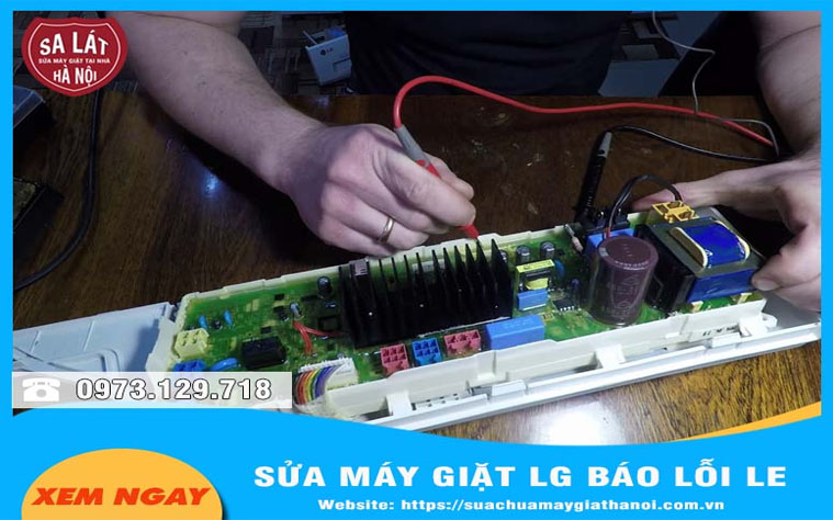 Board mạch máy giặt LG bị hỏng khiến máy hoạt động không ổn định