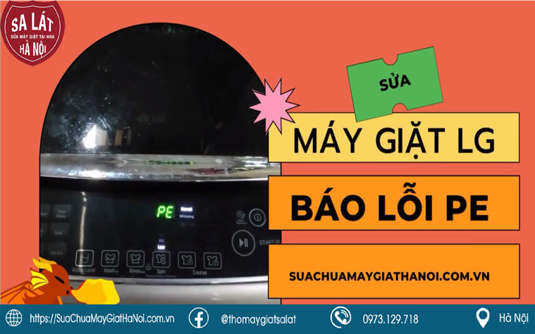 Lỗi PE xuất hiện trên máy giặt LG là gì?