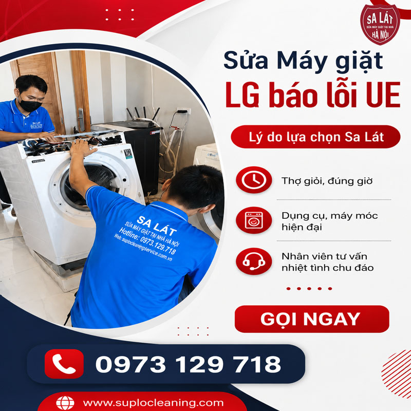 🛠️ Hướng Dẫn Xử Lý Máy Giặt LG Báo Lỗi UE Thành Công 100% Từ Chuyên Gia