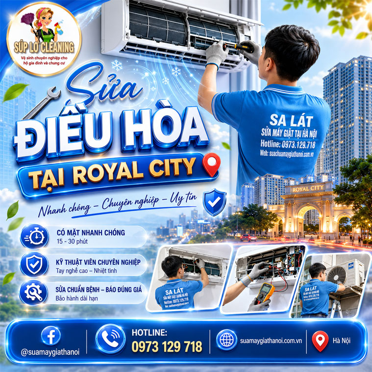 Sửa Điều Hòa Tại Royal City Uy Tín, Có Mặt Nhanh 30 Phút