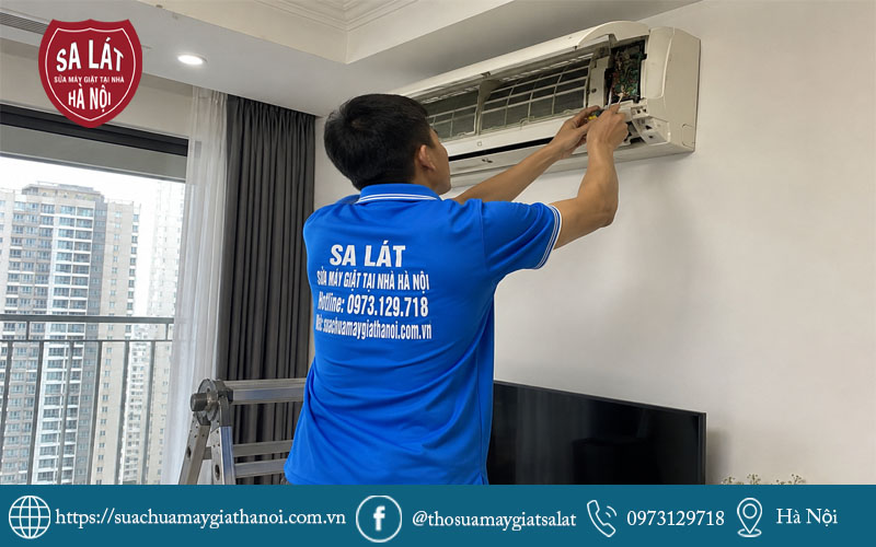 Kiểm tra và sửa bo mạch điều hòa tại phường Bạch Mai.