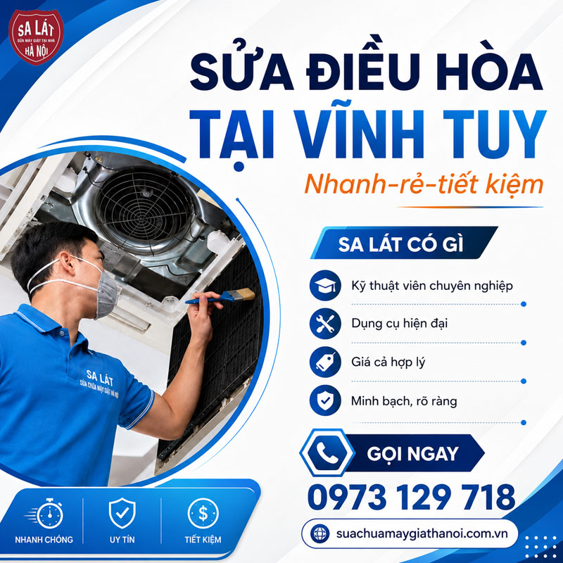 Sua Dieu Hoa Tai Vinh Tuy