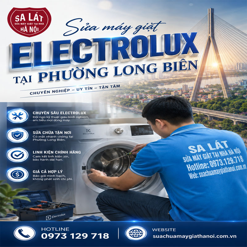 Sửa Máy Giặt Electrolux Tại Long Biên: Sửa ở đâu Tốt Nhất?