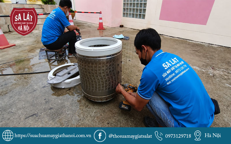 Quy trình sửa máy giặt LG quận Thanh Xuân chuyên nghiệp, minh bạch của Sa Lát.