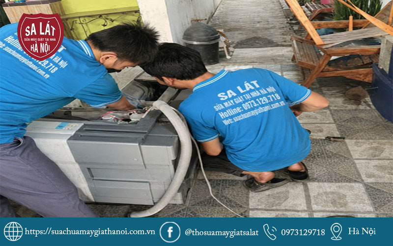 Thợ sửa máy giặt Sa Lát kiểm tra và khắc phục triệt để mọi lỗi hệ thống