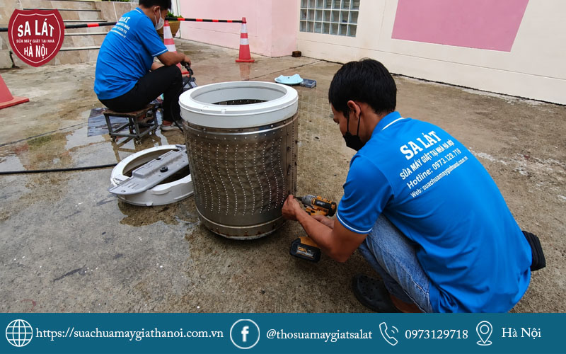 Đội ngũ Sa Lát sửa máy giặt LG tại Tây Hồ cam kết linh kiện chuẩn hãng 100%