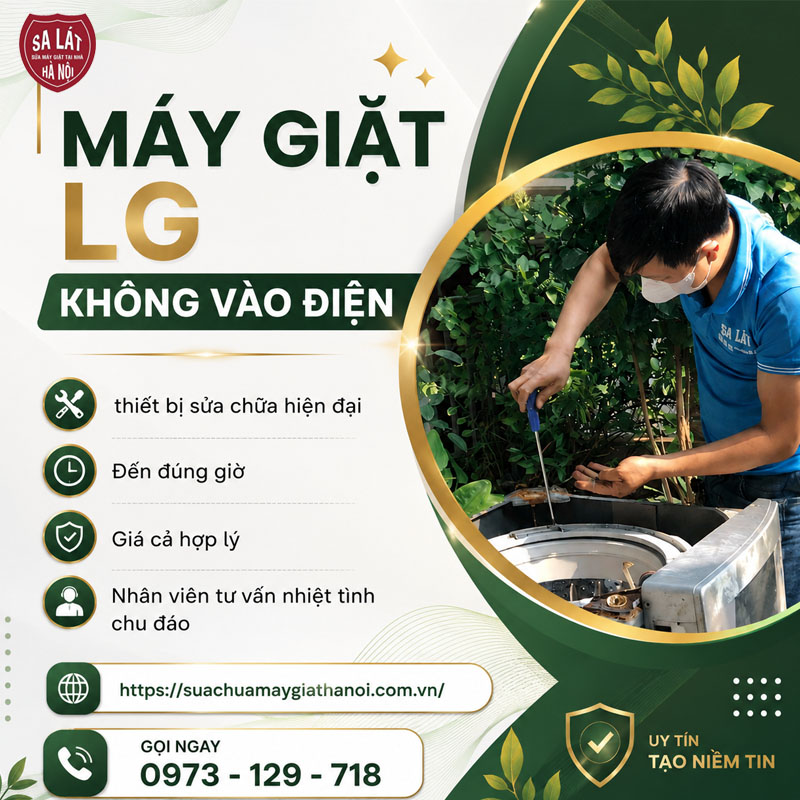 Máy Giặt LG Không Vào Điện: Nguyên Nhân, Cách Khắc Phục 🛠️
