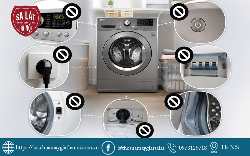 Những lỗi làm máy giặt LG không khởi động được