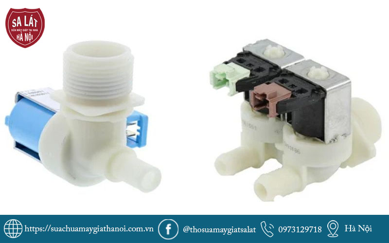 Hình ảnh thực tế van cấp nước máy giặt Samsung chính hãng bị hỏng