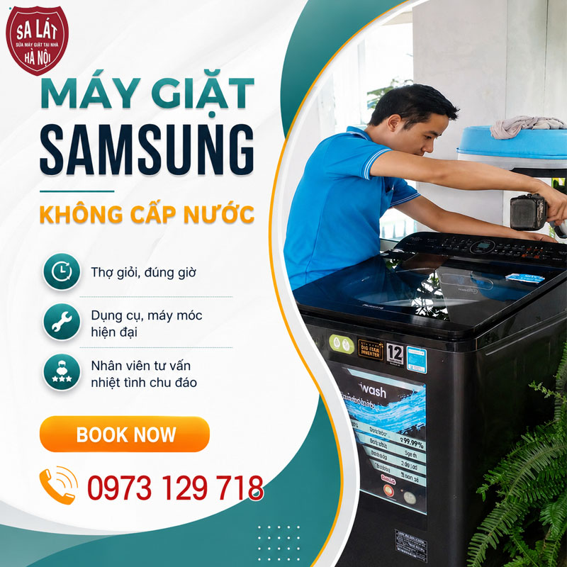 May Giat Samsung Khong Cap Nuoc